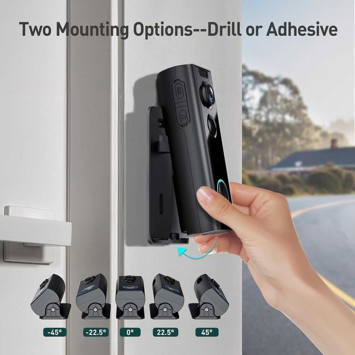 XTU Campainha Wi-Fi 2K HD com Câmara