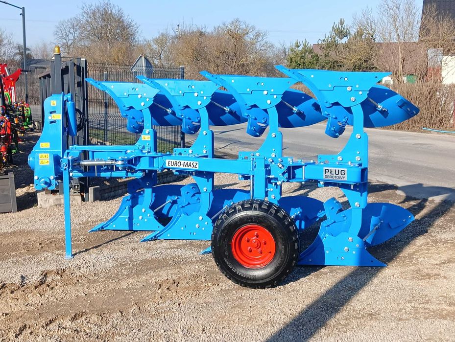 PŁUG OBROTOWY/ jednobelkowy EURO-MASZ odkładnie kvernalend 18" kołek