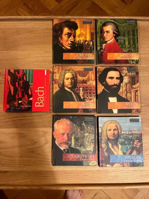 Płyty CD Bach, Chopin, Mozart, Verdi, Czajkowski, Vivaldi m. klasyczna