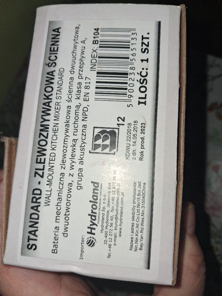 Kran zlewozmywakowy