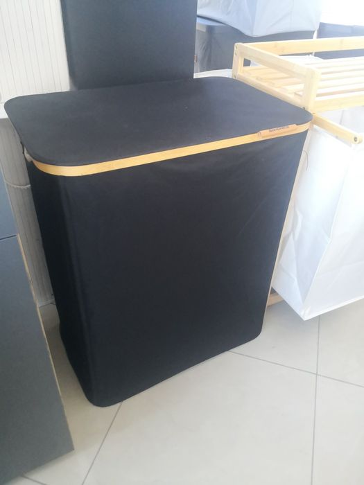 Kosz na pranie składany materiałowy trzy Komory 130L