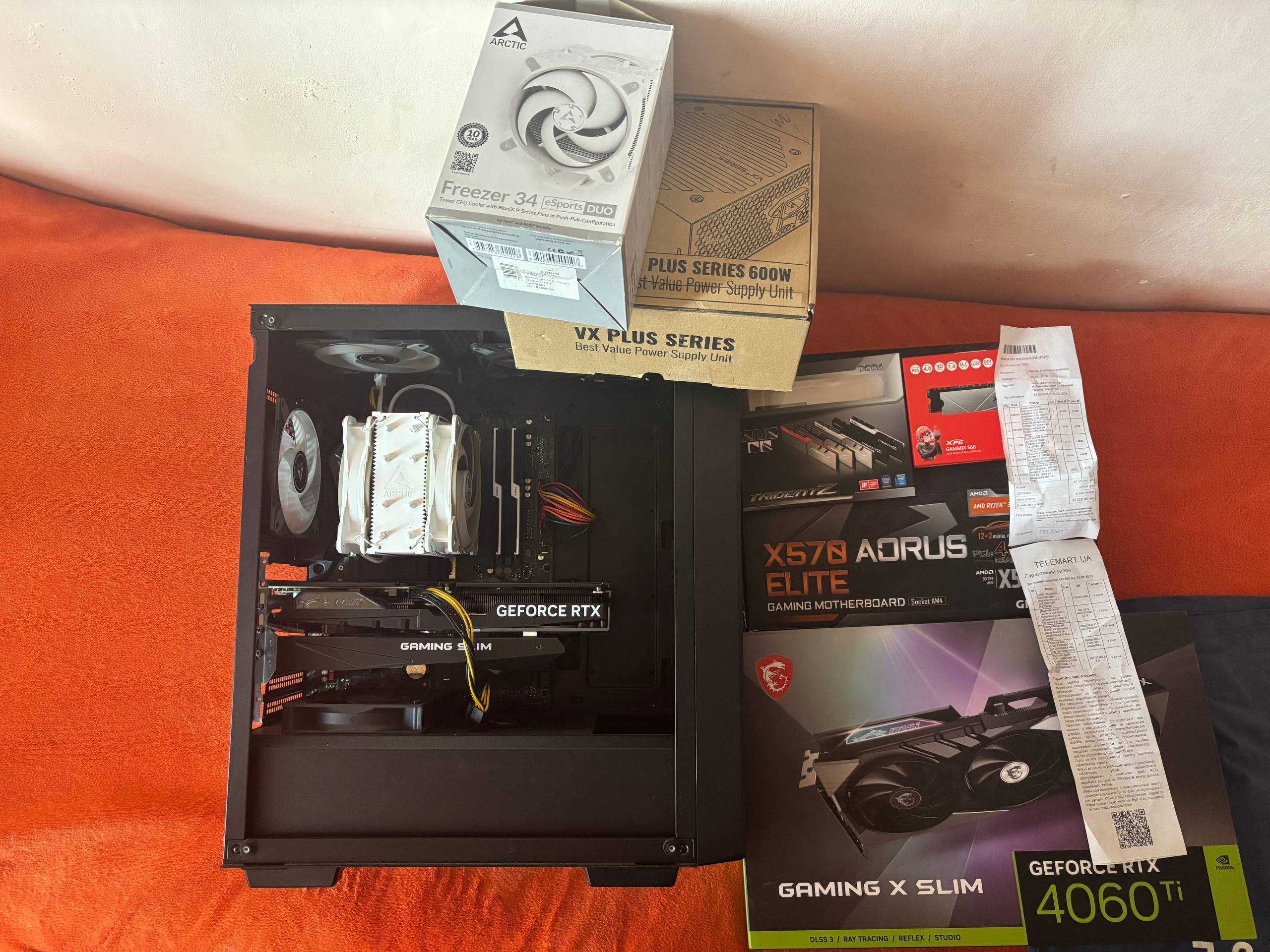 R7 5700x3d , X570 , 4060 ti , 32GB DDR4 3733MHz