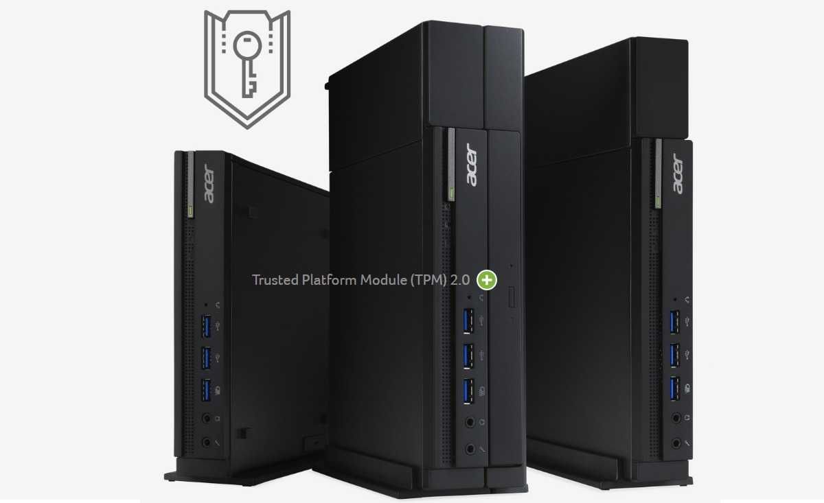 PCs mini desktop Acer Veriton N4640G, 2 configurações base disponíveis