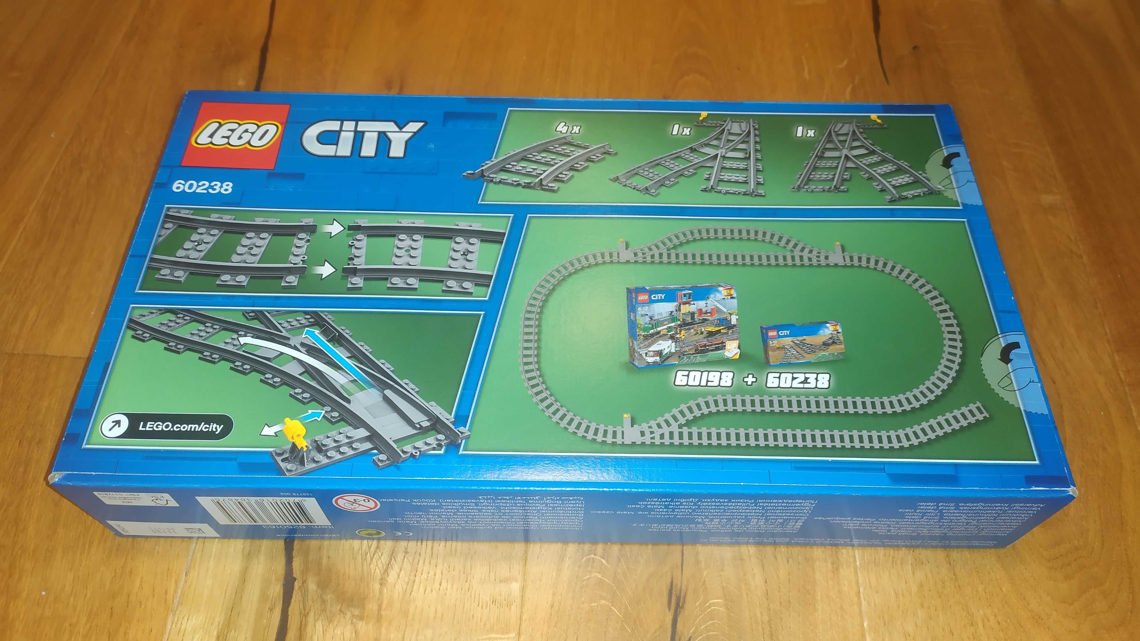 Lego city tory 60205 i  zwrotnice 60238 - Nowe