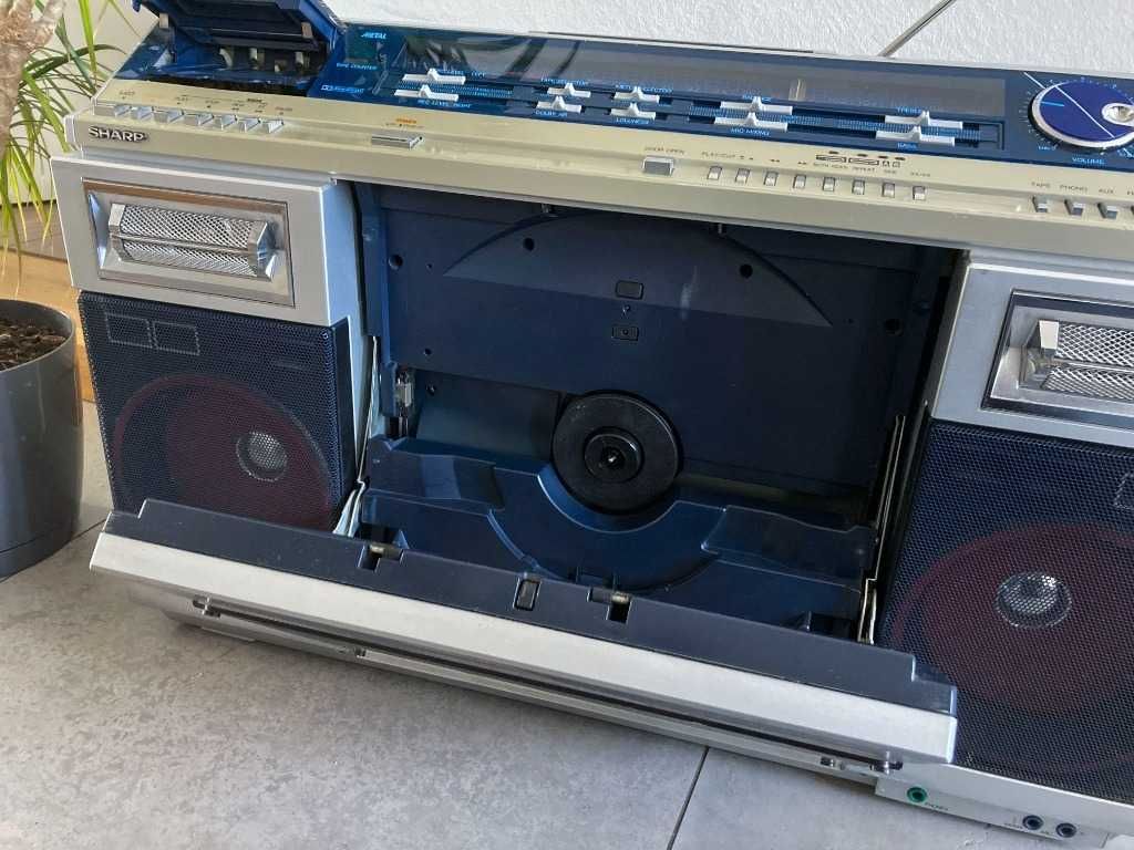 SHARP VZ-2000 boombox LP winyle gra dwie strony gramofon ghettoblaster