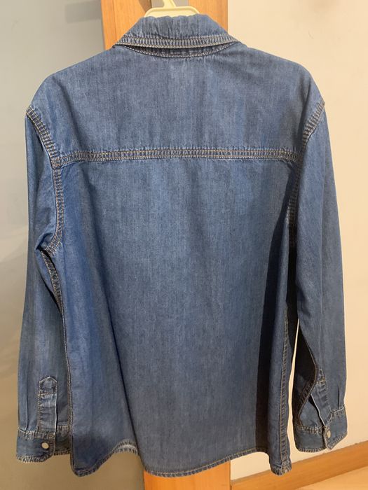 Camisa de ganga Benetton, tam. S (7/8 anos)