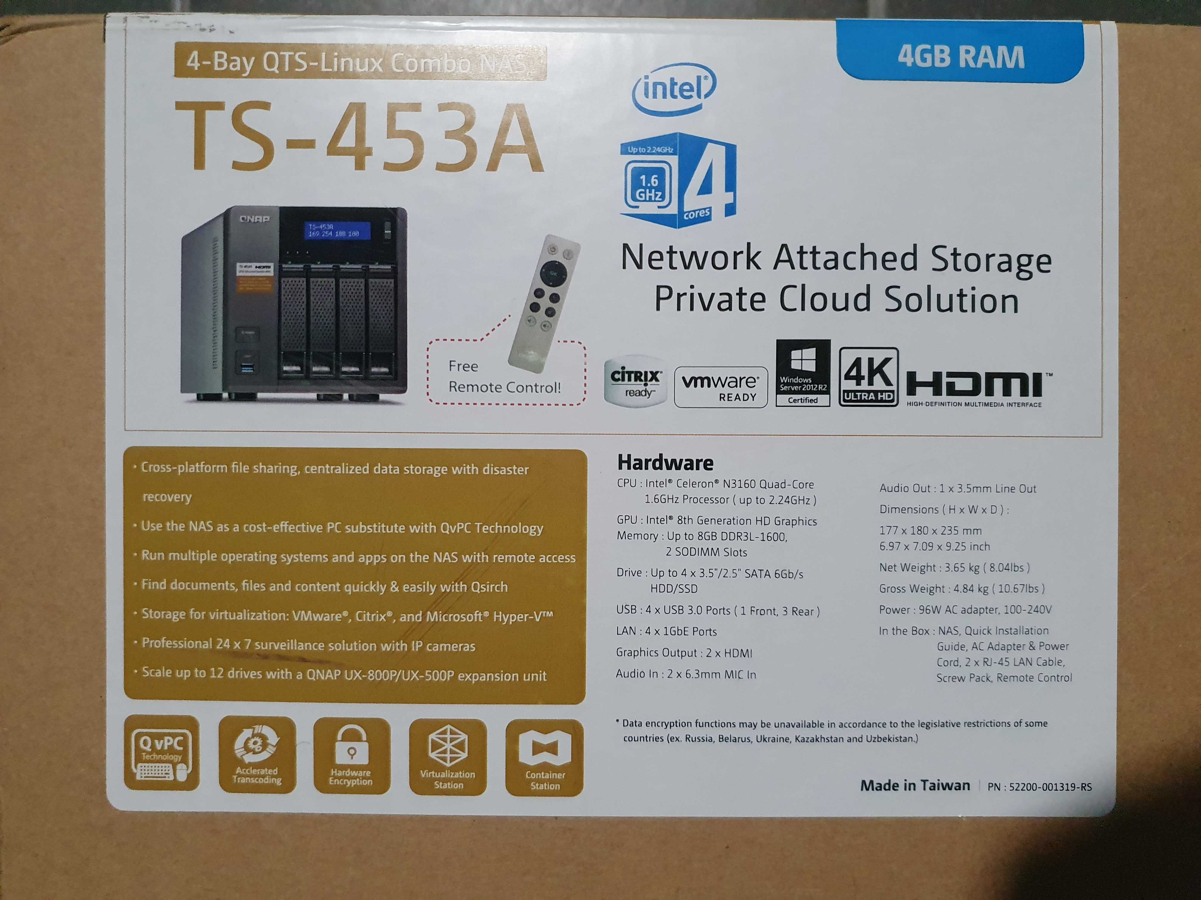 Мережеве сховище Qnap TS-453A
