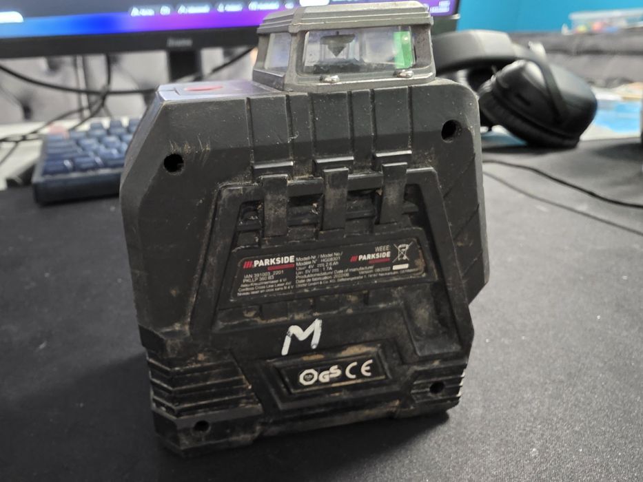 Laser krzyżowy, poziomica laserowa parkside pkllp 360 b3