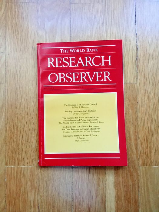 The World Bank Reserch Observer