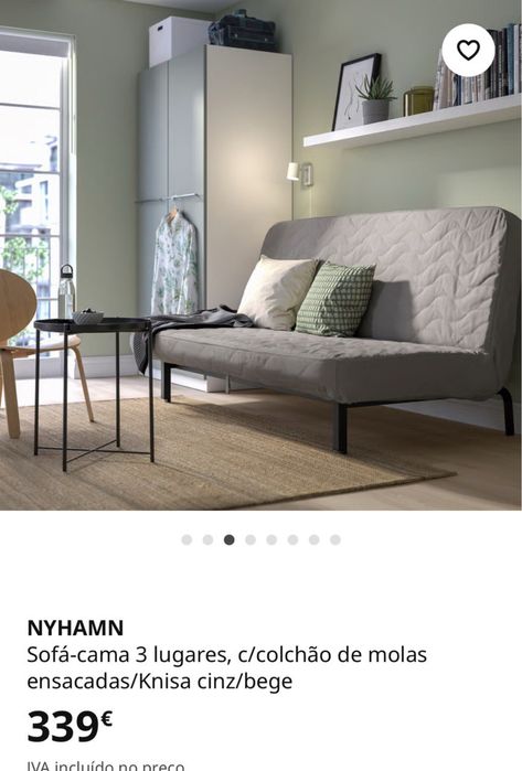 Sofa cama sem capa exterior