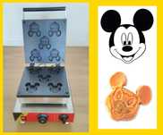 Máquina de Waffles Mickey Mouse Profissional Quase Nova
