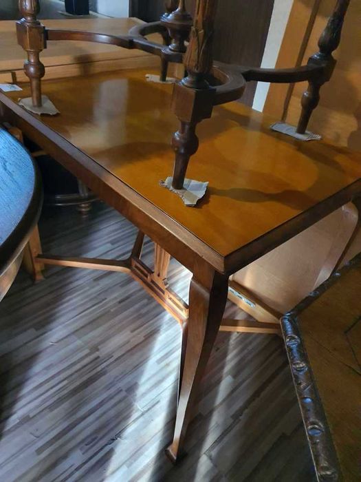 Stolik kawowy drewniany lekki stylowy elegancki delikatny FV DOWÓZ