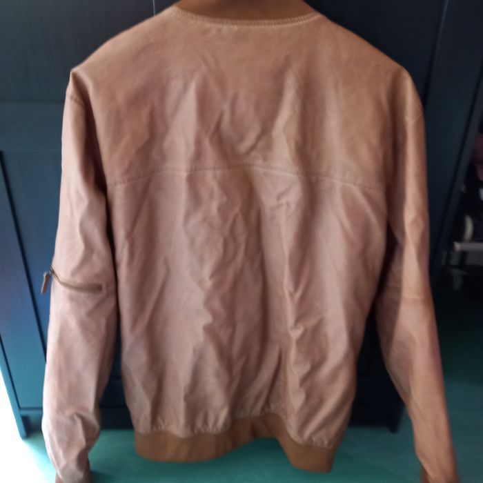 Casaco pele castanho xl bershka