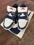 Buty Buty Air Jordan 1 Retro Low Summit White/Gym Red-Midnight Navy