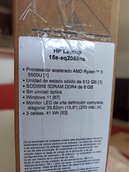 Ноутбук HP 15s-eq2069ns(+ мишка Razer Deathadder v2 mini)