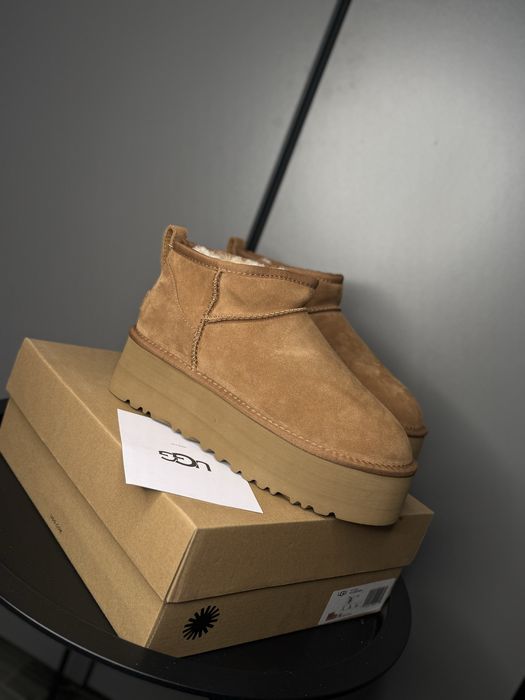 Угг угги рыжие ULTRA MINI PLATFORM ugg