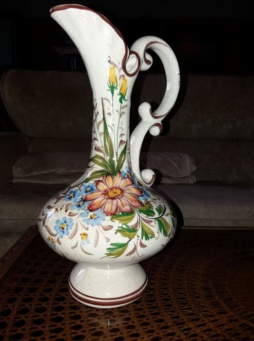 Jarro Porcelana Alcobaça Antigo + 30 anos Vintage