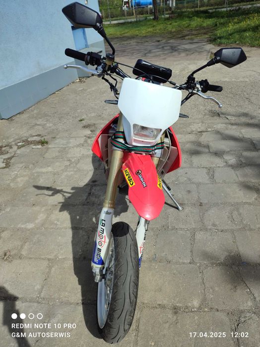 Zarejestrowana Supermoto Super Moto Honda CRF450, 2005 rok