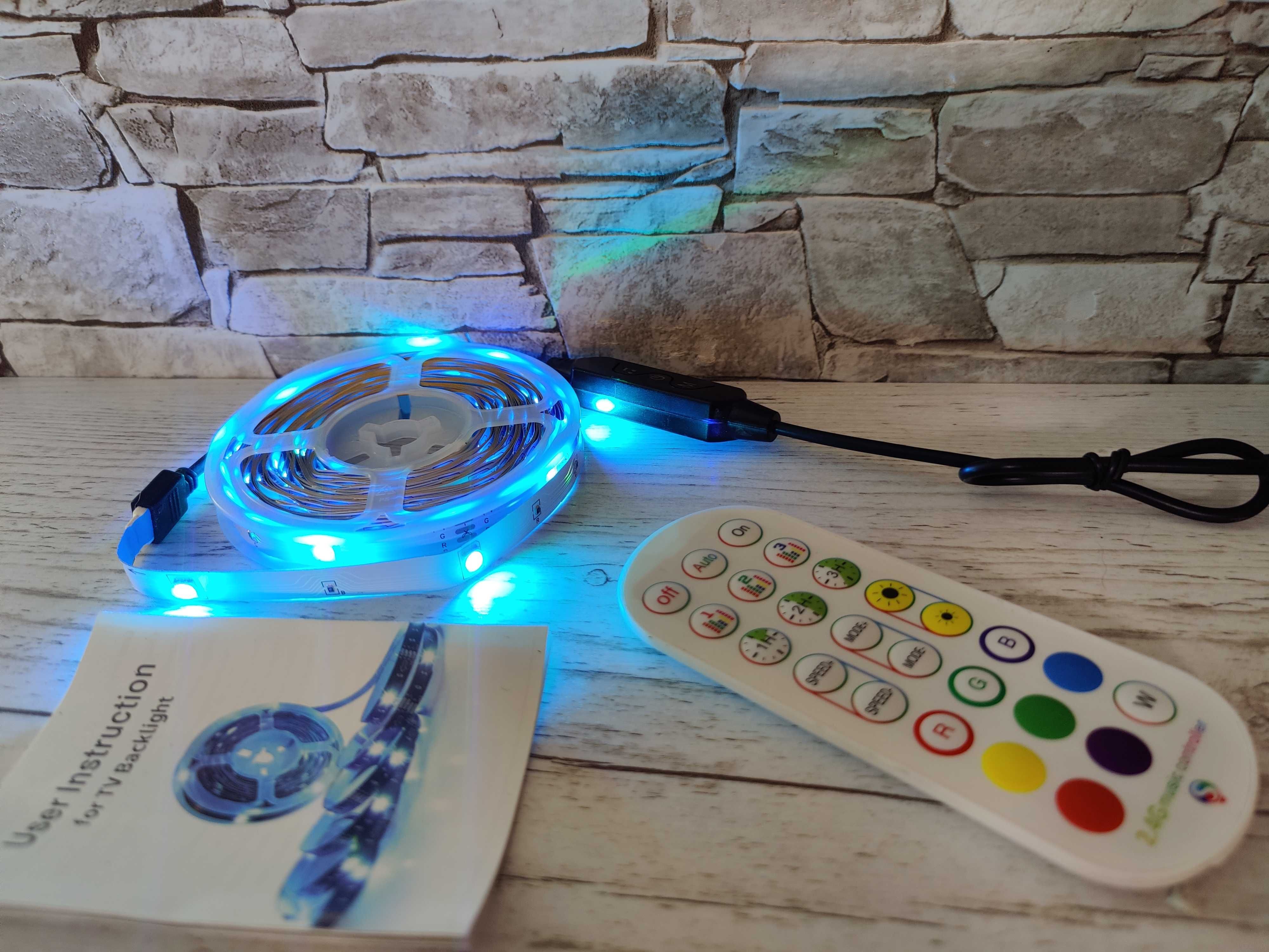 Светодиодная лента умная LED лента с Bluetooth с пультом  10м  5-Вольт