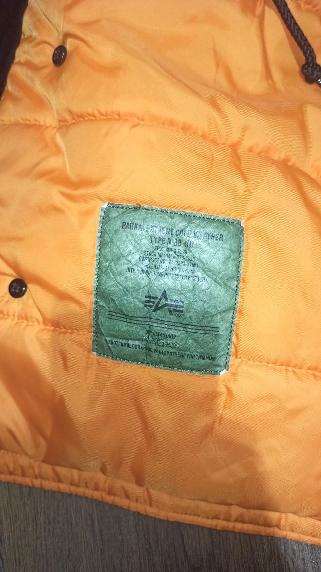 Парка Alpha Industries n-3b аляска