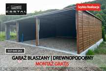 Garaż Blaszany Złoty Dąb  - Garaże Blaszane | Wiata | Hala | - ESSTAL*