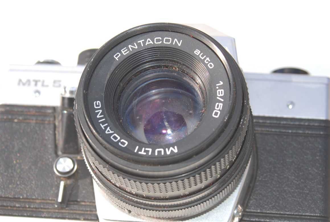 Stary aparat Praktica MTL 5 Pentacon 50mm 1.8