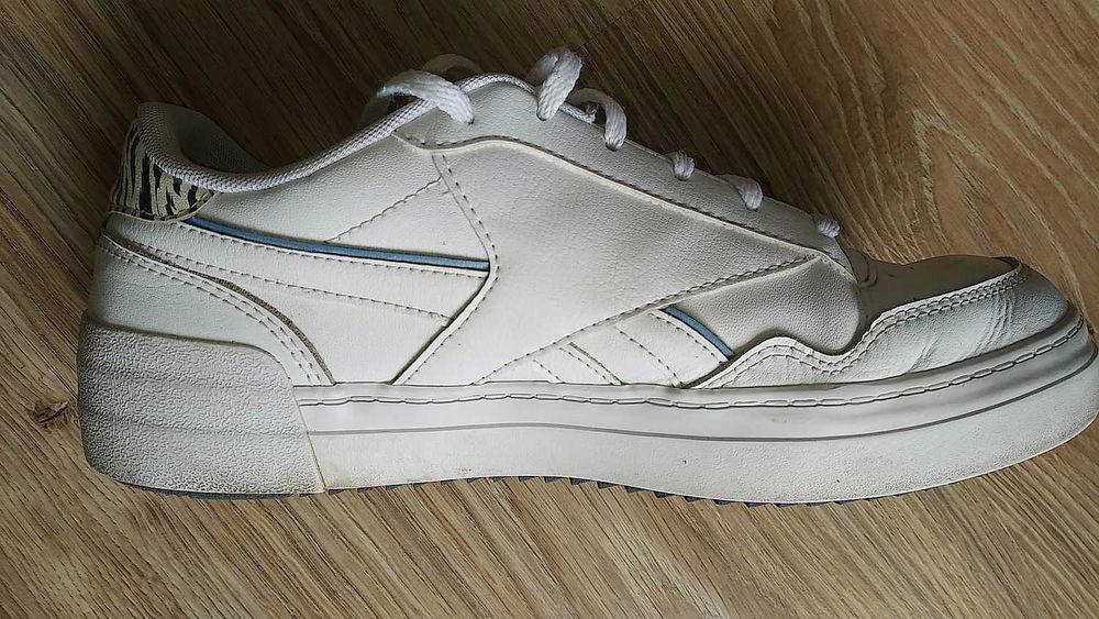 Buty damskie Reebok 1Y3501, białe, skórzane