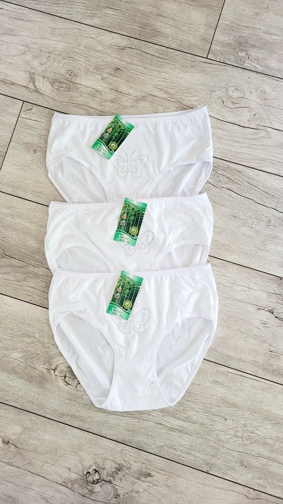Bamboo fibre 3 pary majtek bambusowych L-XL Nowe