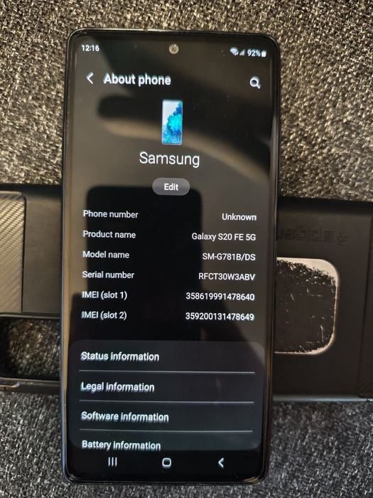 Samsung Galaxy S20 FE 5G 6/128GB Snapdragon Etui