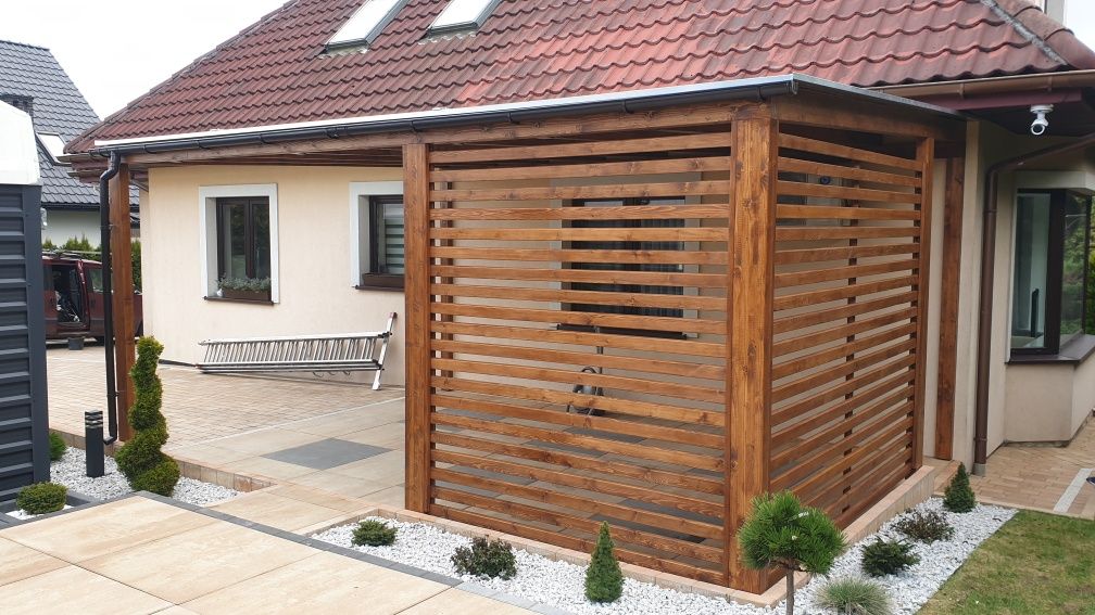 Pergola wiata zadaszenie tarasu tarasy pergole z bsh