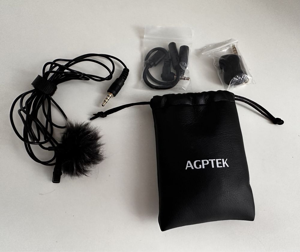 Мікрофон AGPTEK конденсаторний петличний (стан нового)