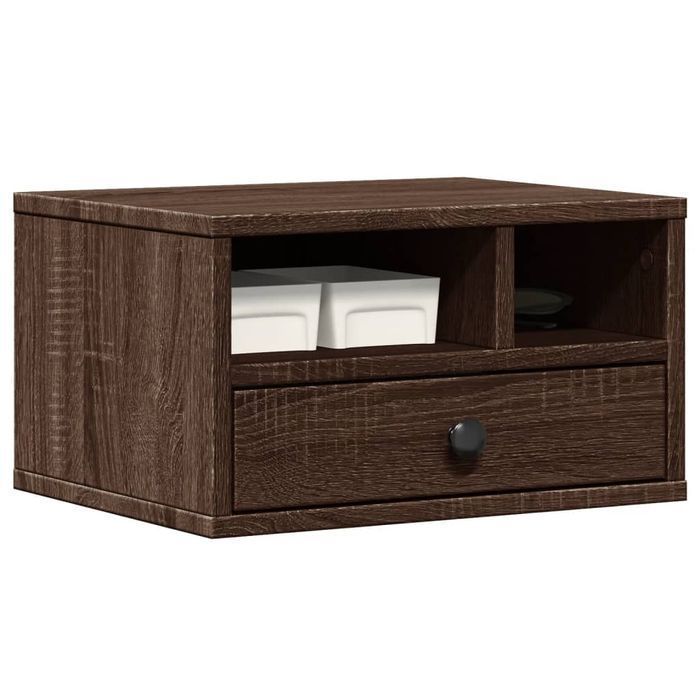 Vidaxl Stojak Pod Drukarkę, Brązowy Dąb, 40X32X22,5 Cm