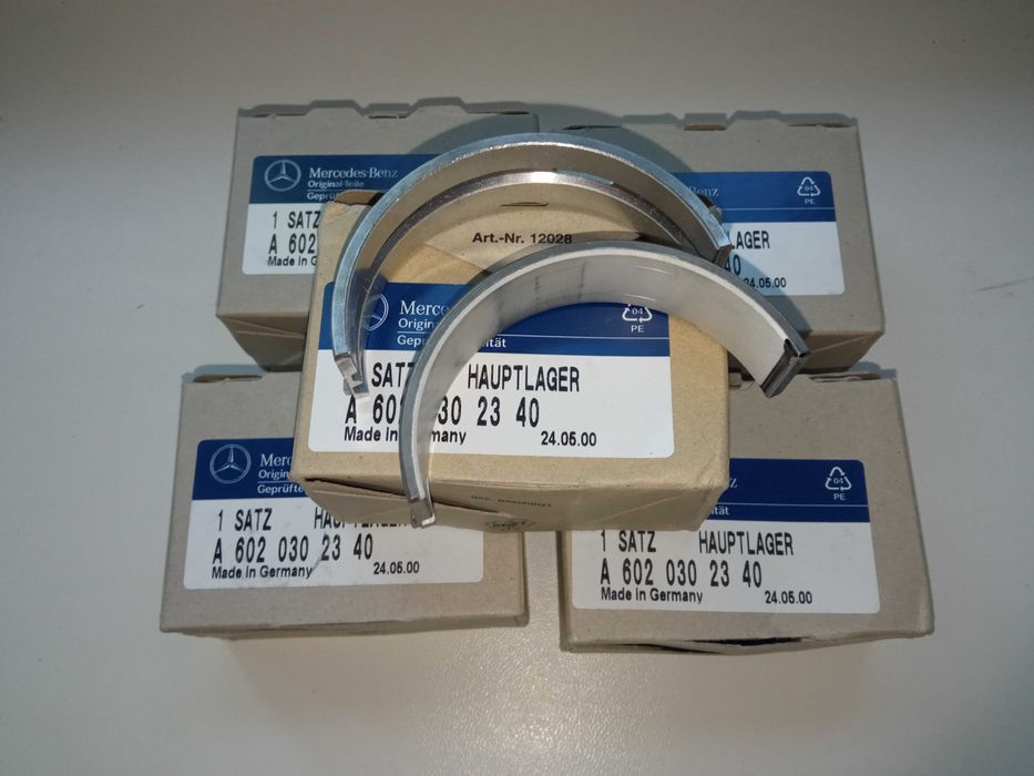 Вкладыши коренные Mercedes OM611/612/613/646/647/648 (3 ремонт +0,75)