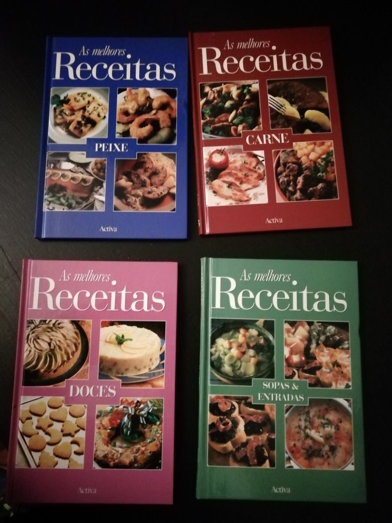 Coleção As melhores receitas - 4 livros Como Novos!*