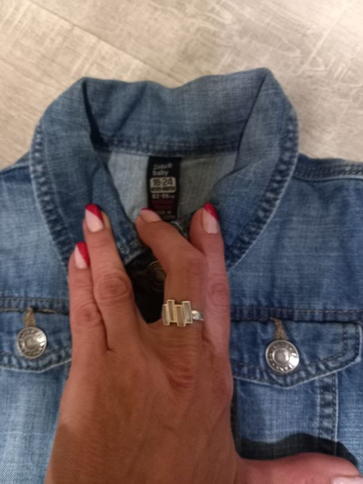Kurtka jeans Zara baby 80/86 jesień wiosna lato bawełna jak nowa