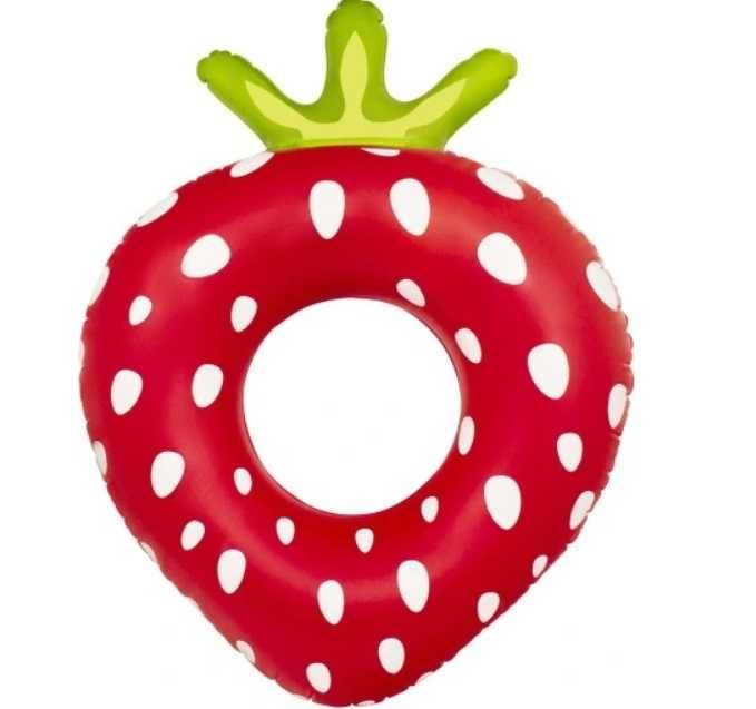 Koło dmuchane truskawka na basen morze XL