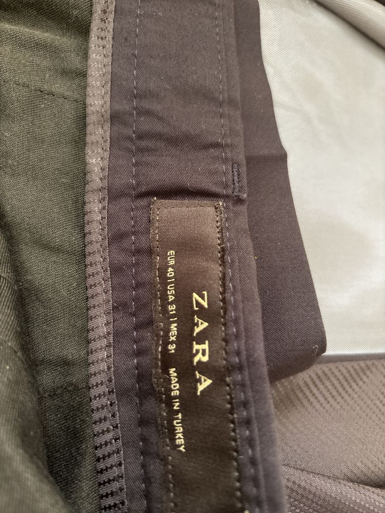 Чоловічий костюм Zara, темно-синій, розмір 50 (L)
