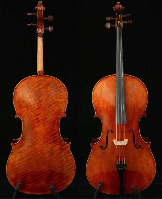 Rozegrana wybitna wiolonczela lutnicza - 200 letnie drewno! 2023 rok