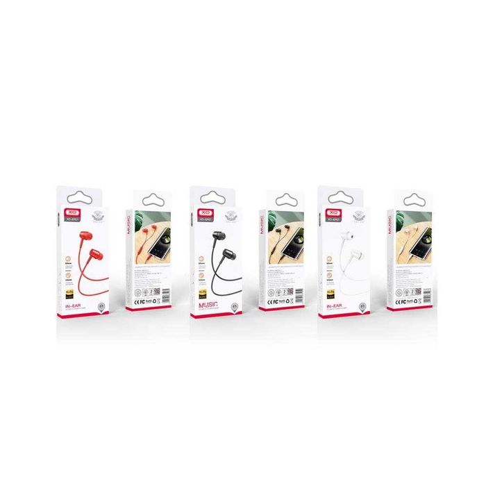 Słuchawki Przewodowe XO Jack 3,5mm Czarne