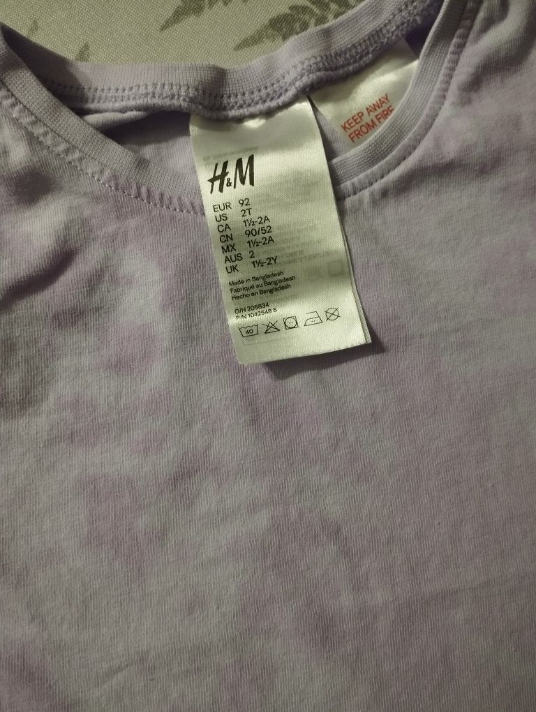 Piżama 2częściowa H&M rozmiar 92