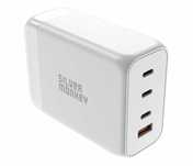 Silver Monkey Ładowarka sieciowa GaN 200W USB-C PD + USB 3.0 QC Biała