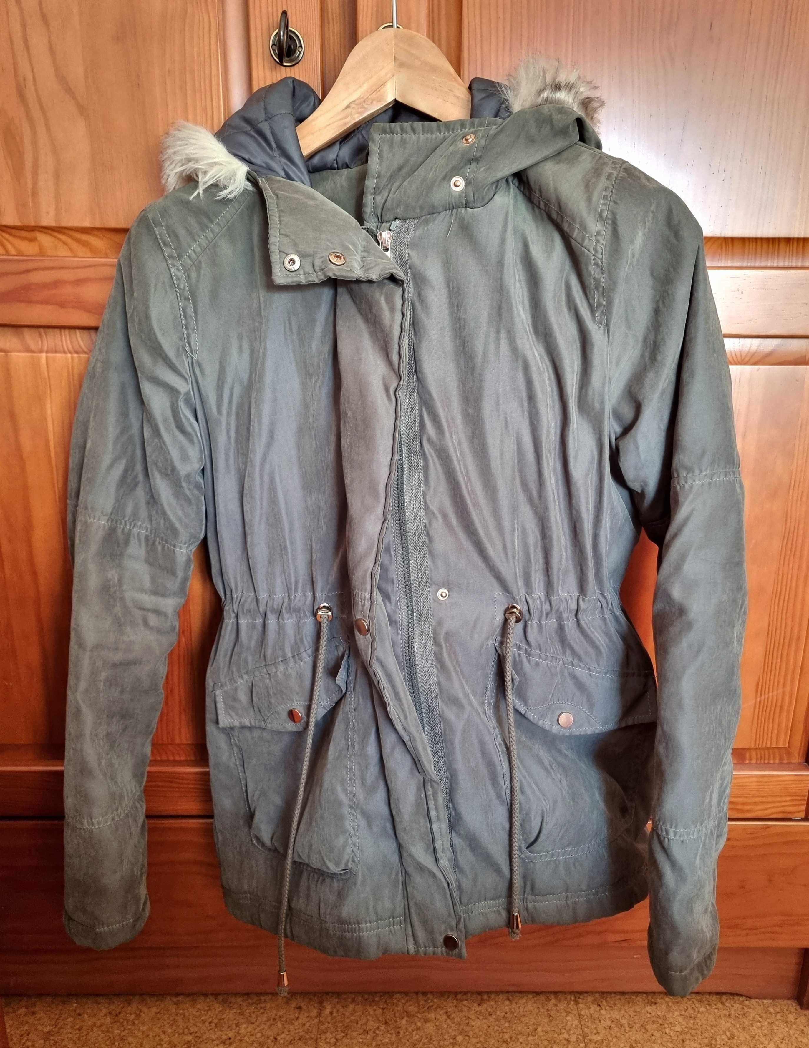 Blusão verde musgo/ verde caqui/ acizentado Primark, tamanho 36