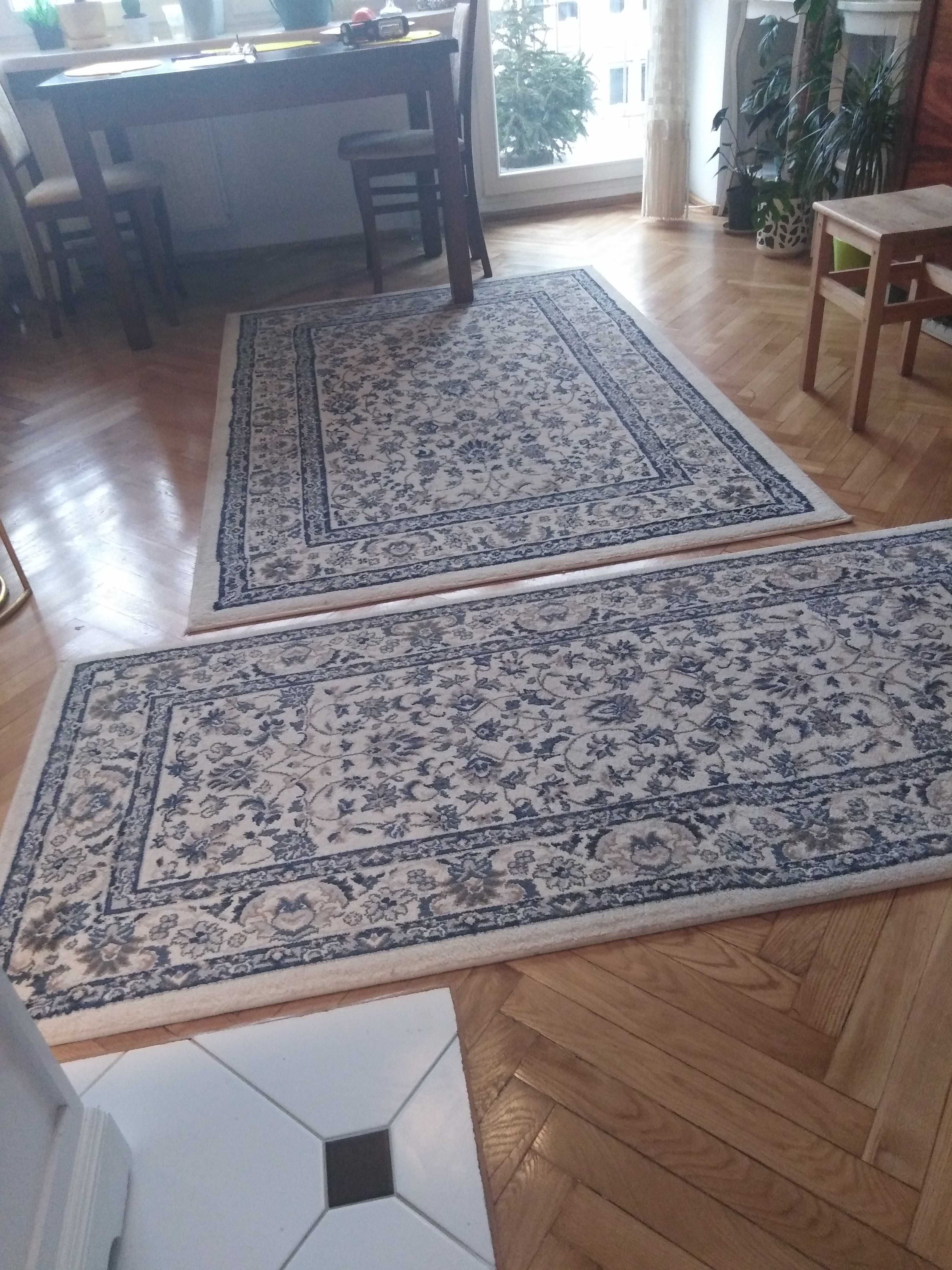 Dywan Valloby Ikea 2 szt 133x195cm,80x180 cm krótki włos,stan idealny