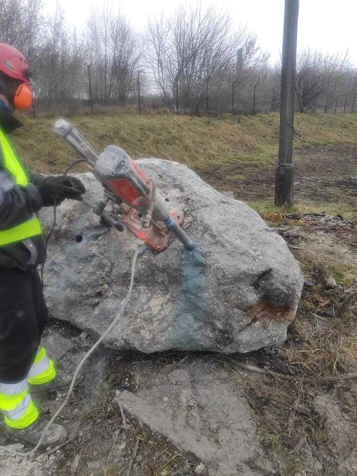 Wiercenie w betonie, żelbetonie Przewierty rekuperacja do fi 600mm