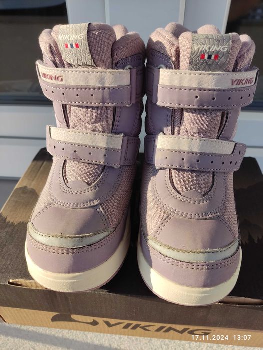 Buty zimowe dziecięce, kozaki dla dziewczynki firmy VIKING roz. 29