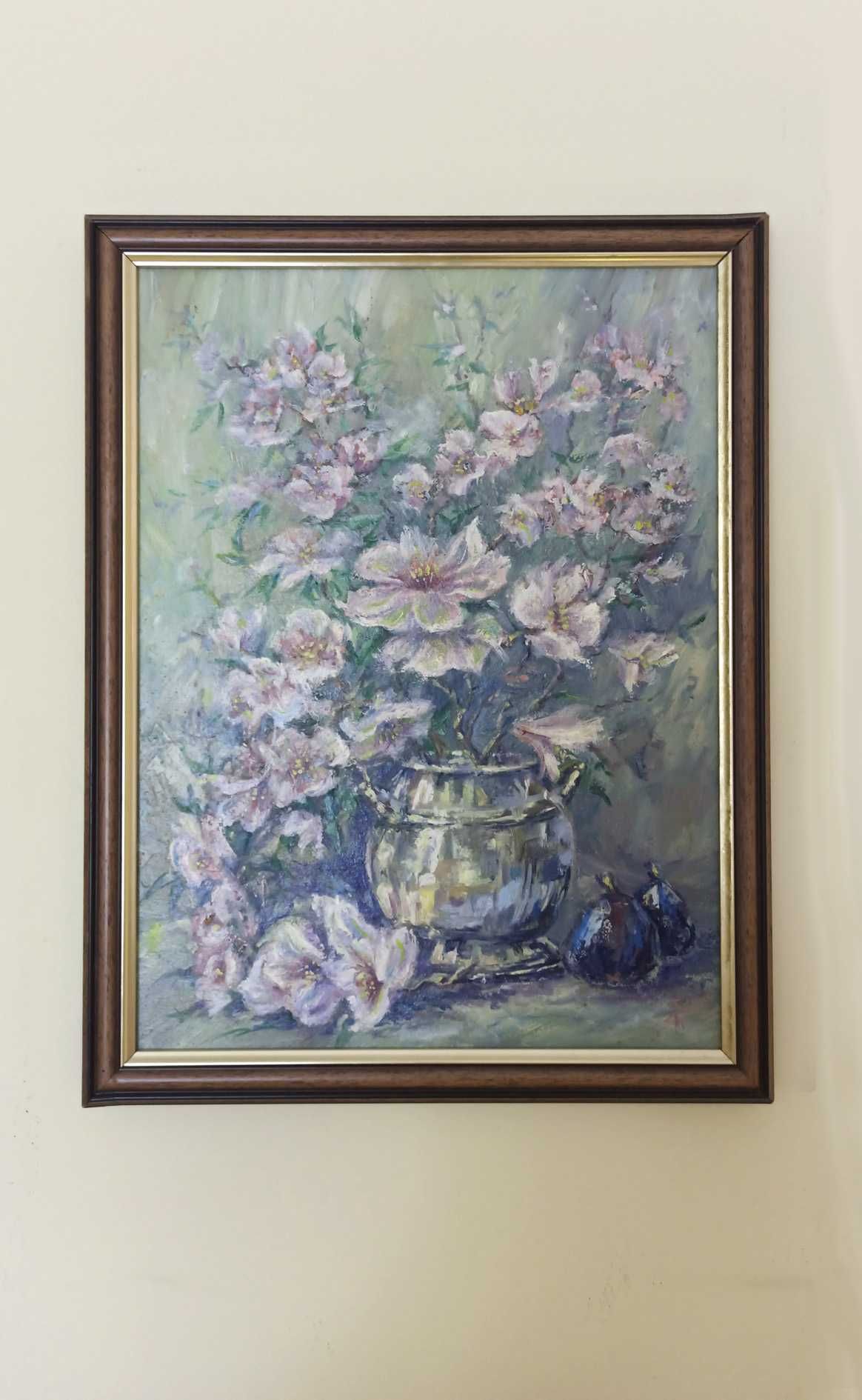 Obraz prezent do ślubu farbami olejnymi na płótnie 30x40
