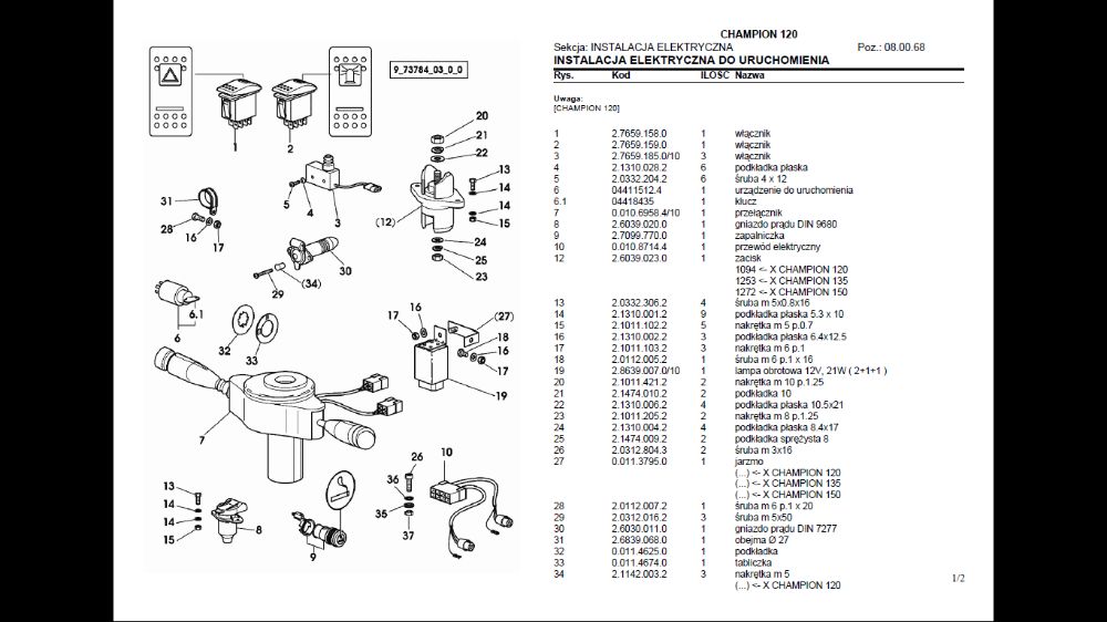 LAMBORGHINI CHAMPION 120 katalog części po Polsku!