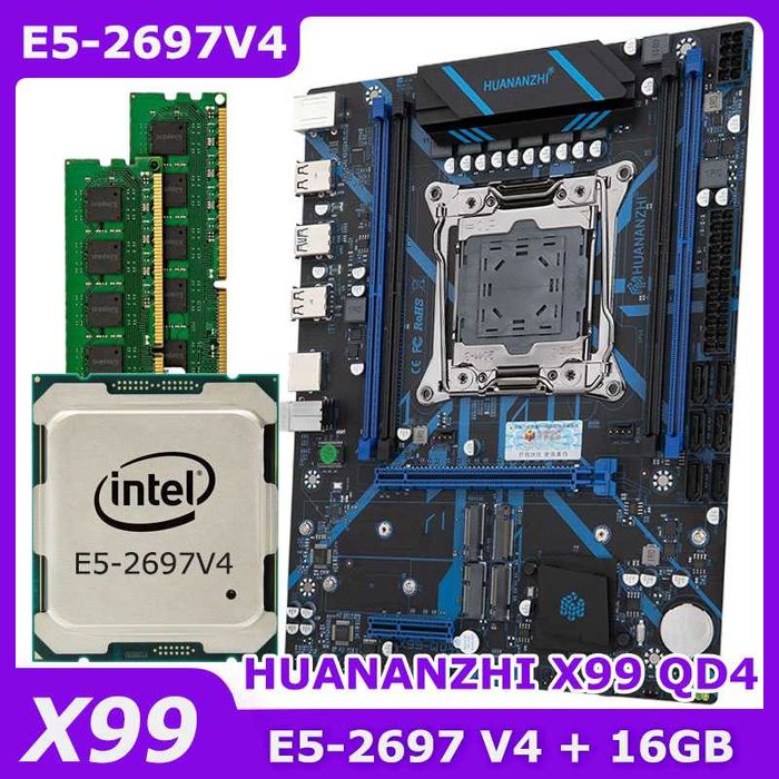Huananzhi x99 QD4 rev 2.0 / E5-2697 V4 / 16 GB DDR4
