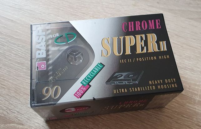 Kasety magnetofonowe BASF Chrome Super ll 90