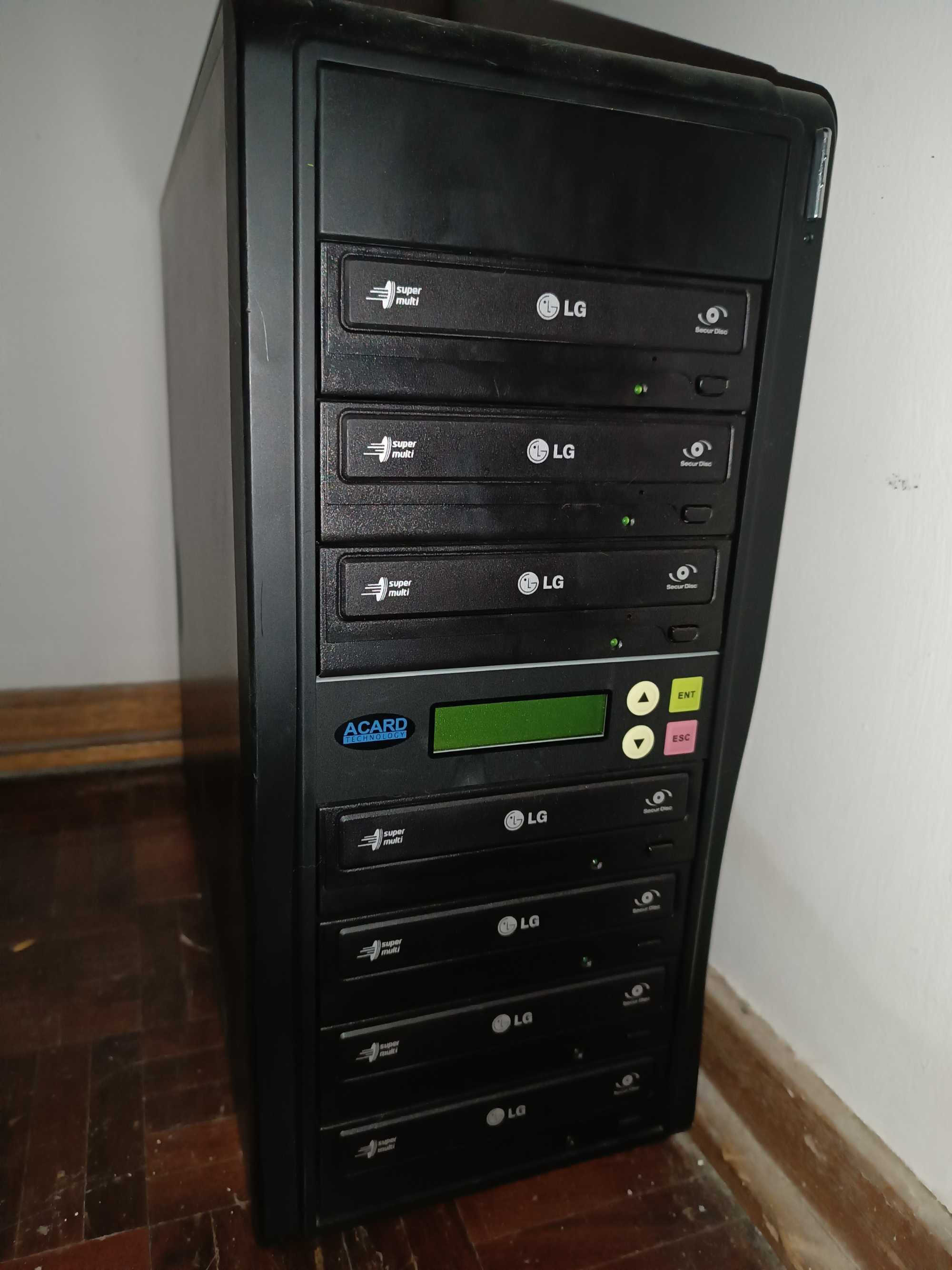 Duplicador DVD/CD Acard - 7 drives
